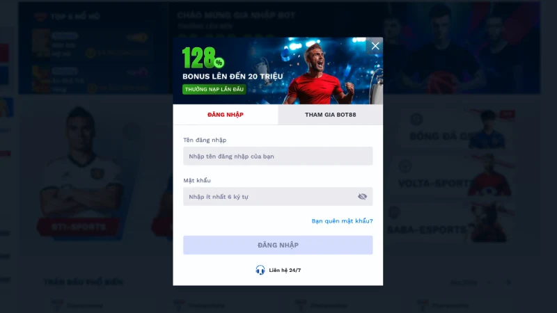 Hướng dẫn đăng nhập BOT88 nhanh chóng và hiệu quả